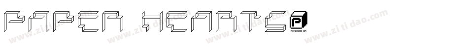 Paper Hearts字体转换